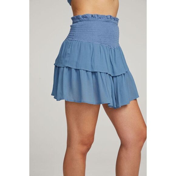 Chaser Cruz Vintage Blue Mini Skirt NEW NWT - Picture 2 of 8